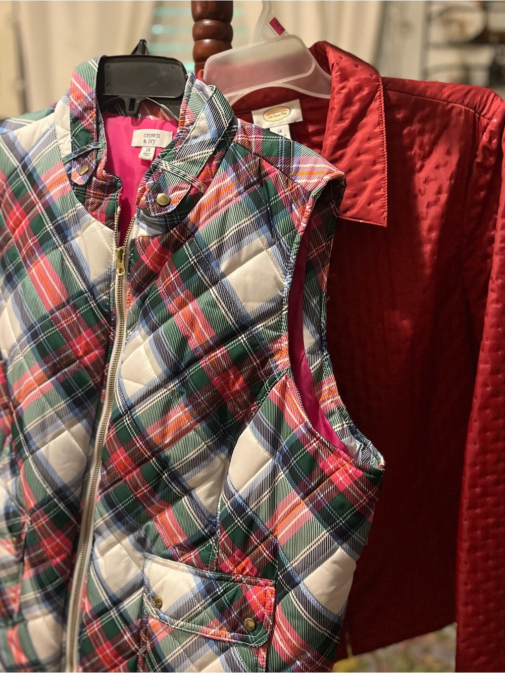Fall Jacket Bundle Lot of 2! Talbots Size 18 Jacket & 2XL Crown & Ivy Vest!